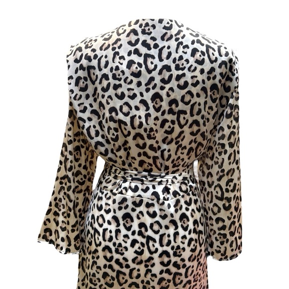 NWT Zara Animal Print Wrap Dress | Large - Picture 9 of 15